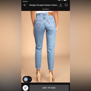 Levi’s Wedgie Straight Jeans
